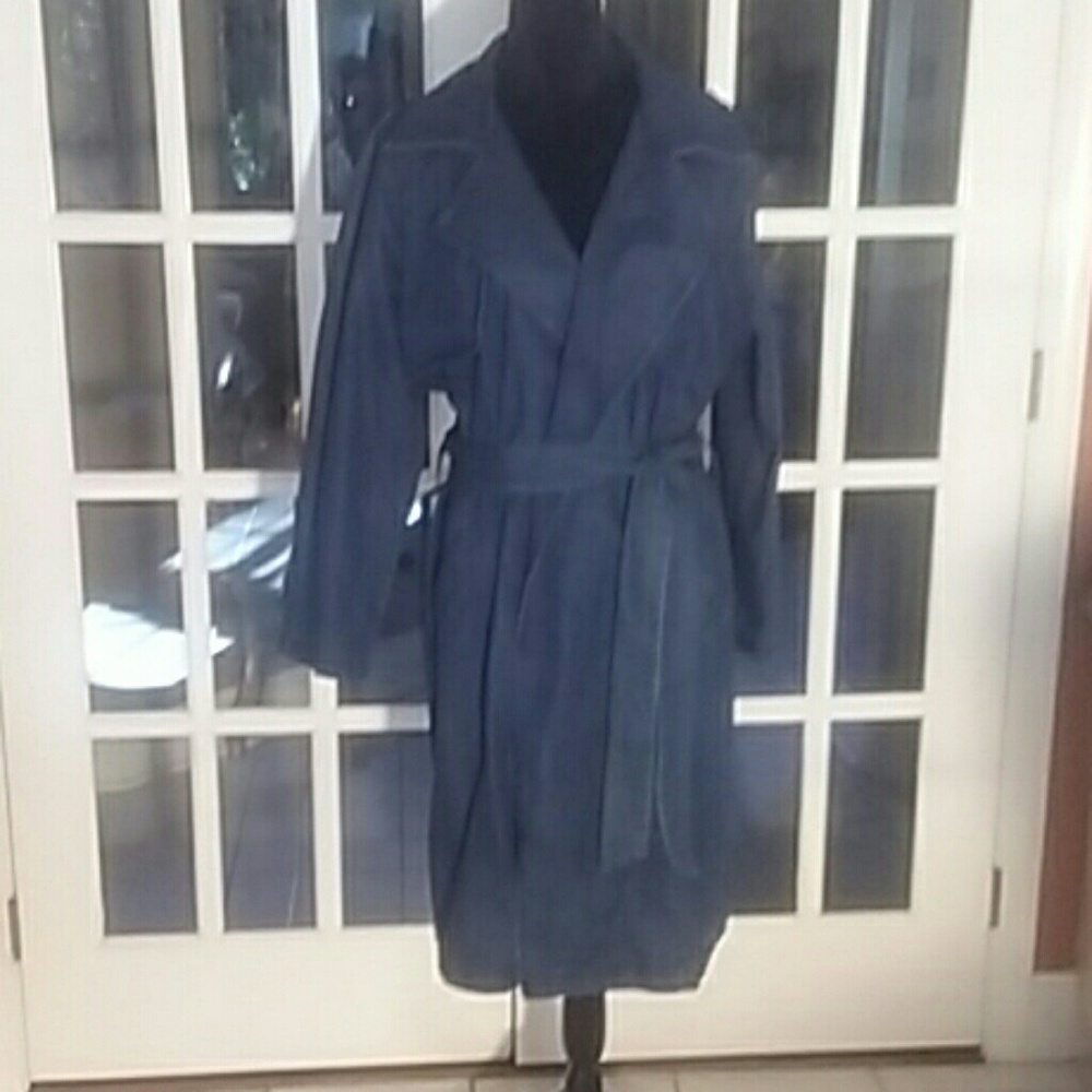 Chicos Jean trench coat
